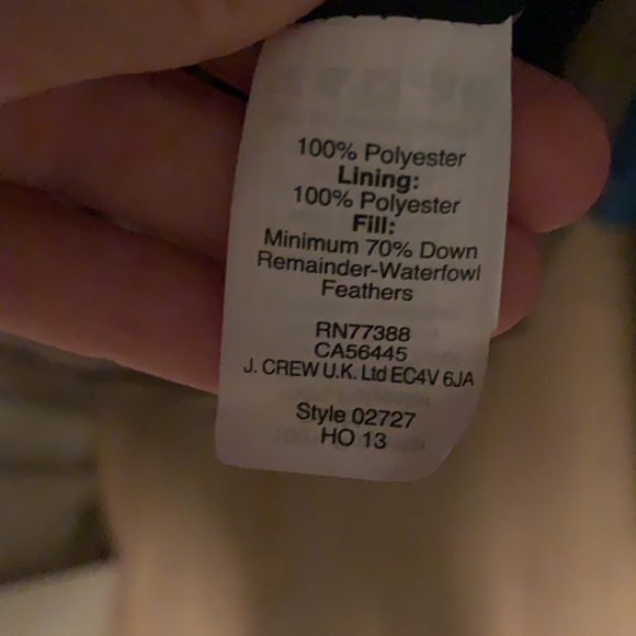 J Crew Quilted Down Excursion Vest in Stripe - Picture 8 of 8